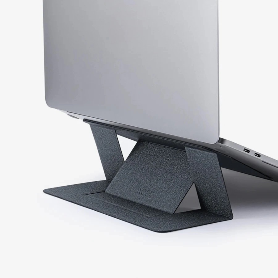 MOFT モフト 超薄型ノートパソコン スタンド Adhesive Foldable Laptop Stand スペースグレー [MS006-M-GRY-EN01]　pcスタンド 折りたたみ式 快適 2段階調整 極薄 高強度 超軽量 MacBook Pro MacBook Air MacBook ノートパソコン