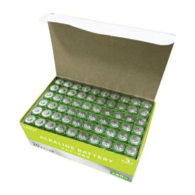 Lazos 単3アルカリ乾電池20Px3セット [B-LA-T3X20]