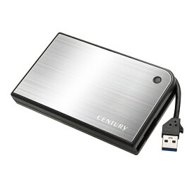 CENTURY MOBILE BOX USB3.0接続 SATA6G 2.5インチHDD / SSDケース シルバー＆ブラック [CMB25U3SV6G]