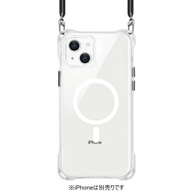 秋葉館セレクト iPhone 15用 MagSafe対応クリアケース ショルダーストラップ対応 [IP15CaseCR-MAG]]