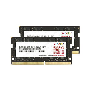 v-color DDR4 SO-DIMM 2666MHz 64GBi32GBx2j[260-2666-32GBx2-VC]