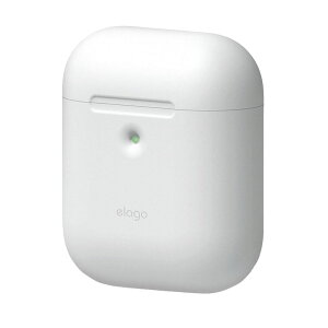 elago AIRPODS CASE for AirPods 2nd Generation Wireless Charging Case for AirPods 2nd Wireless (White) [EAP2SC-WH]
