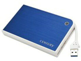CENTURY MOBILE BOX USB3.0接続 SATA6G 2.5インチ HDD/SSDケース ブルー＆ホワイト [CMB25U3BL6G]