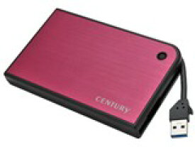 CENTURY MOBILE BOX USB3.0接続 SATA6G 2.5インチ HDD/SSDケース マゼンタ＆ブラック [CMB25U3RD6G]
