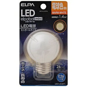 ELPA LED�d�� �u�~�j�{�[��G50�`�v�i�d���F�E����E26�j�@LDG1L-G-G271 LDG1LGG271