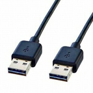 SANWA SUPPLY(�T�����T�v���C) KU-RAA05�@���ʑ}���^�C�vUSB2.0�P�[�u���iA to A/0.5m/�u���b�N�j KURAA05 �y864�z