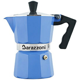 BARAZZONI 直火用 エスプレッソコーヒーメーカー1カップ LA CAFFETTIERA ALLUMINIO E COLORATA ブルー 83000550157 83000550157