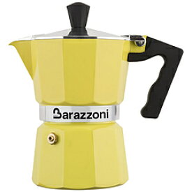BARAZZONI 直火用 エスプレッソコーヒーメーカー1カップ LA CAFFETTIERA ALLUMINIO E COLORATA イエロー 83000550125 83000550125
