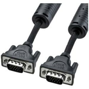 SANWA SUPPLY(�T�����T�v���C) 5m�mHD-D-sub15pin �� HD-D-sub15pin�n�@�i�C�������b�V���f�B�X�v���C�P�[�u�� �A�i���ORGB�@�u���b�N�@KC-NMV50K KCNMV50K