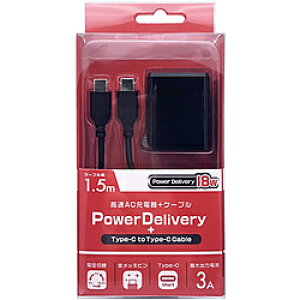 IY} PDΉUSB-AC[d/3A/18W+Type-CType-CP[u1.5m ubN ACC-18C150K mUSB Power DeliveryΉ /1|[gn ACC18C150K