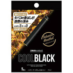 トレードワークス COOLBLACK カートリッジ（5本）たばこメンソール LX-E706-009 ブラック LXE706009 [振込不可]