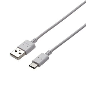 ELECOM(�G���R��) 0.7m�mUSB-C �� USB-A�n2.0�P�[�u�� �[�d�E�]�� �m0.7m�n MPAXACX07WH �y864�z