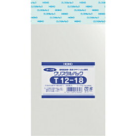 シモジマ HEIKO　OPP袋　テープ付き　クリスタルパック　T12−18 6740820T1218