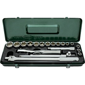 旭金属工業 ASH　レボウェイブ6角ソケットレンチセット12．7□×21PCS VJS4251