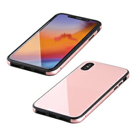 IO DATA(アイオーデータ) iPhone XS Max 6.5インチ用 ガラス+TPU+アルミ複合素材ケース ピンク BKS-IP18LTGGAPN BKSIP18LTGGAPN [振込不可]