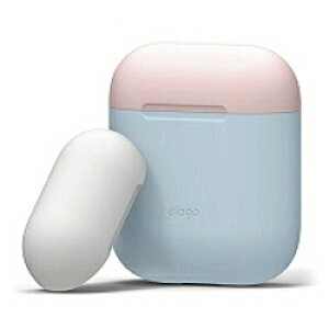 ELAGO AirPods(GA[|bY)DUO Case(P[X) for AirPods EL_APDCSSCDC_PB Pastel Blue ELAPDCSSCDCPB