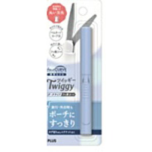 PLUS 携帯はさみ フッ素コート Twiggy(ツイッギー) ポーチサイズ ブルー SC-100PS SC100PS