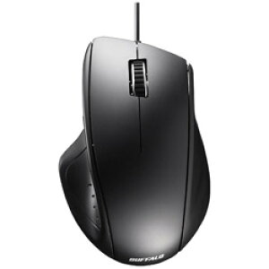 BUFFALO(�o�b�t�@���[�j BSMLU308BK�@�L�����[�U�[�}�E�X�mUSB�EMac�^Win�n�É��i5�{�^���E�u���b�N�j BSMLU308BK