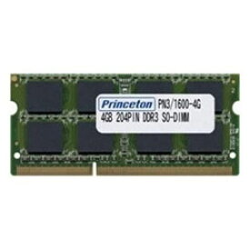 PRINCETON(プリンストン) 増設メモリ ノートブック用 PAN3/1600-4G ［SO-DIMM DDR3 /4GB /1枚］ PAN316004G