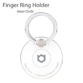 HAMEE 〔スマホリング〕　iFace Finger Ring Holder インナーサークルタイプ　ホワイト　IFACEリングICWH 【864】