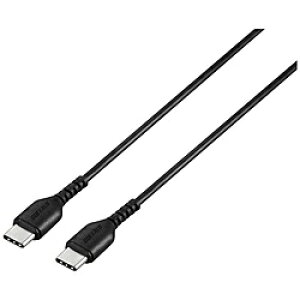 BUFFALO(�o�b�t�@���[�j 3m�mUSB-C �� USB-C�n2.0�P�[�u�� �[�d�E�]���@�u���b�N�@BSMPCCC230BK BSMPCCC230BK