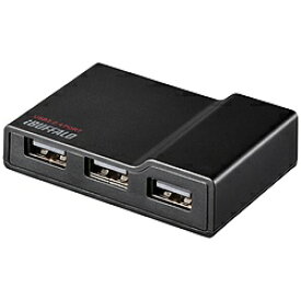 BUFFALO(バッファロー） USB2.0ハブ［4ポート・バス＆セルフパワー・Mac／Win］　TV/PC対応セルフパワータイプ BSH4A11シリーズ　ブラック　BSH4A11BK BSH4A11BK