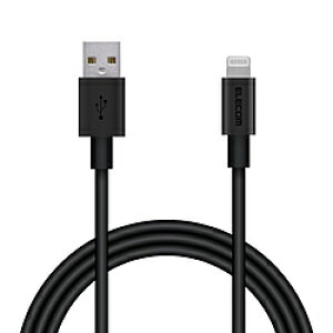 ELECOM(GR) iPhone [dP[u CgjOP[u 1m MFiF fɂ ϋvdl A~RlN^ y Lightning RlN^[ iPhone iPad iPod AirPods Ή z ubN ubN MPA-UALPS10BK