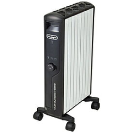 デロンギ マルチダイナミックヒーター 1200W ピュアホワイト＋マットブラック MDHU12-BK ［最大10畳］ MDHU12 [振込不可]