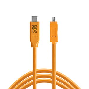 �e�U�[�c�[���Y CUC2615-ORG TetherPro USB-C to 2.0 Mini-B 8-Pin15�i4.6m�j OR CUC2615-ORG CUC2615ORG