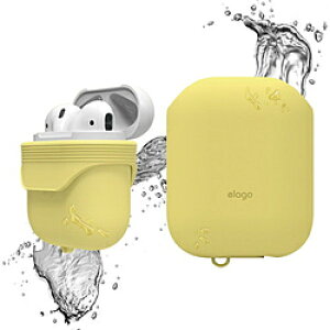 ELAGO AirPods(�G�A�[�|�b�Y)WaterProof Case(�P�[�X) for AirPods EL_APDCSSCWC_CY Creamy Yellow ELAPDCSSCWCCY �y864�z