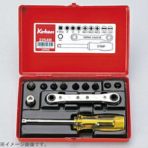 �R���H�ƌ����� 2254M 1/4�C���`(6.35mm) �\�P�b�g�Z�b�g 12pc 2254M