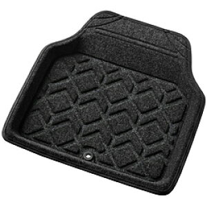 BONFORM 6459-48BK バケットマット 3Dジオガード 軽/普通車 フロントSS・リヤ兼用1枚 ノンスリップ加工 抗菌防臭加工 45x48cm ブラック