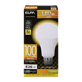 ELPA LED電球 A形タイプ 100W相当 LDA14L-G-G5106 ［E26 /電球色 /1個 /100W相当 /一般電球形 /広配光タイプ］ LDA14LGG5106