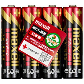 maxell 【単3形】4本 アルカリ乾電池 「ボルテージ」LR6-T-4P LR6T4P