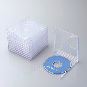 ELECOM(GR) CD/DVD/Blu-rayΉ[P[Xi1[×10ZbgENAjCCD-JSCN10CR CCDJSCN10CR