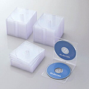 ELECOM(GR) CD^DVD^Blu-rayΉ[XP[X@i2[×50ZbgENAj@CCD-JSCSW50CR CCDJSCSW50CR y864z