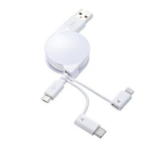 SANWA SUPPLY(TTvC) USB-A  USB-C{Lightning{micro USBP[u m[d /] /[`0.8m /MFiF /USB2.0n KBIPLTM08KW