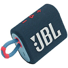JBL(ジェービーエル) ブルートゥース スピーカー ブルーピンク JBLGO3BLUP ［防水 /Bluetooth対応 /Wi-Fi非対応］ JBLGO3BLUP