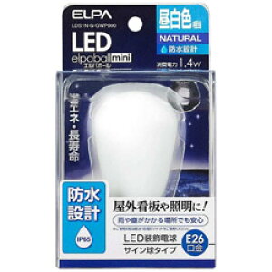 ELPA LED�d�� �uLED�G���p�{�[��mini�v�i�T�C�����`�m�h���d�l�n�E�S����60lm�^�����F�����E����E26�j�@LDS1N-G-GWP900 LDS1NGGWP900 �y864�z