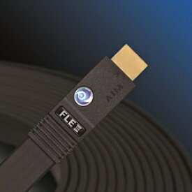 エイム電子 FLE3-015 HDMIケーブル AIM ブラック ［1.5m /HDMI⇔HDMI /フラットタイプ /イーサネット対応］ FLE3015