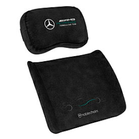 NOBLECHAIRS noblechairs ゲーミングチェア 交換用 メモリーフォーム クッションセット (ネックピロー ＋ ランバーサポート) Mercedes-AMG Petronas Formula One Team Edition ブラック NBL-SP-PST-012 NBLSPPST012