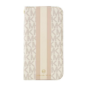 }CPR[X MICHAEL KORS - Folio Case Stripe with Tassel Charm for iPhone 13 mini [ Vanilla ] MKSTVNLFLIP2154 [Us]