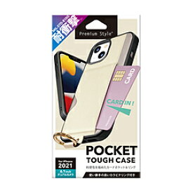 PGA iPhone 13 対応 6.1inch 2眼 ポケット付 ハイブリッドタフケース ベージュ Premium Style PG-21KPT05BE PG21KPT05BE