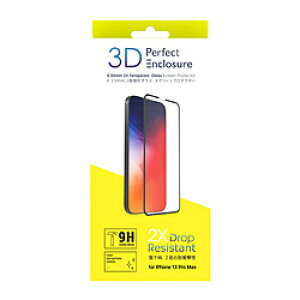 ABSOLUTE TECHNOLOGY Perfect 3D Enclosure for iPhone 13 Pro Max�i3D�^�C�v�E�K���X�X�N���[���v���e�N�^�[�j AT3DIP202167