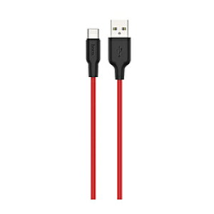 HOCO X21Plus�V���R���[�d�P�[�u�� Type-C ���b�h X21P-TC20-RD �mUSB-A �� USB-C�n X21PTC20RD �y864�z