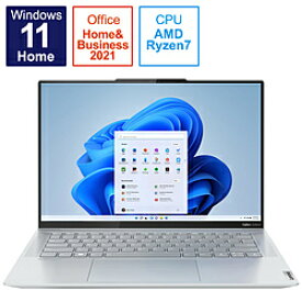 Lenovo(レノボジャパン) ノートパソコン Yoga Slim 760 Carbon【有機EL】 クラウドグレー 82L0003HJP [14.0型 /Windows11 Home /AMD Ryzen 7 /Office HomeandBusiness /メモリ：16GB /SSD：512GB /タッチパネル対応 /2021年12月モデル] 82L0003HJP