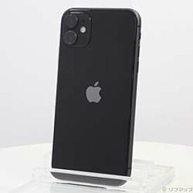 【中古】Apple(アップル) iPhone11 128GB ブラック MWM02J／A SIMフリー【291-ud】