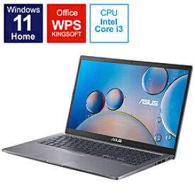ASUS(エイスース) ノートパソコン X515JA スレートグレー X515JA-BQ2024W ［15.6型 /Windows11 Home /intel Core i3 /WPS Office /メモリ：8GB /SSD：256GB /日本語版キーボード］ X515JABQ2024W
