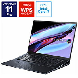 ASUS(エイスース) ノートパソコン Zenbook Pro 16X OLED テックブラック UX7602ZM-ME137X ［16.0型 /Windows11 Pro /intel Core i7 /メモリ：32GB /SSD：1TB /WPS Office /日本語版キーボード /2022年8月モデル］ UX7602ZMME137X