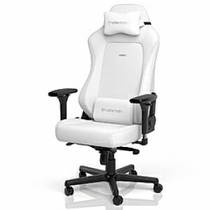 �y���������z NOBLECHAIRS NBL-HRO-PU-WED-SGL �Q�[�~���O�`�F�A [W670xD550xH1275�`1340mm] HERO - WHITE EDITION �s���A�z���C�g NBLHROPUWEDSGL